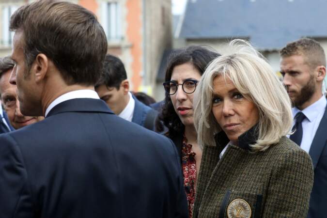 Emmanuel Macron et Brigitte Macron ont visité le théâtre à l'italienne de Guéret dans la Creuse.