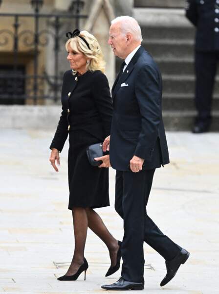 Parmi les 2.000 invités, le président américain Joe Biden et son épouse Jill assistent aux funérailles d'État de la reine Elizabeth II, à l'Abbaye de Westminster, le 19 septembre 2022.