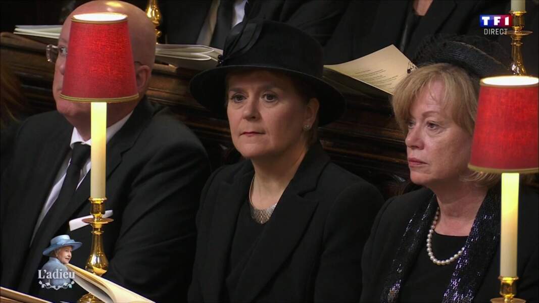 Nicola Sturgeon, Première ministre de l'Écosse, assiste au service funéraire à l'Abbaye de Westminster pour les funérailles d'Etat de la reine Elizabeth II, le 19 septembre 2022.