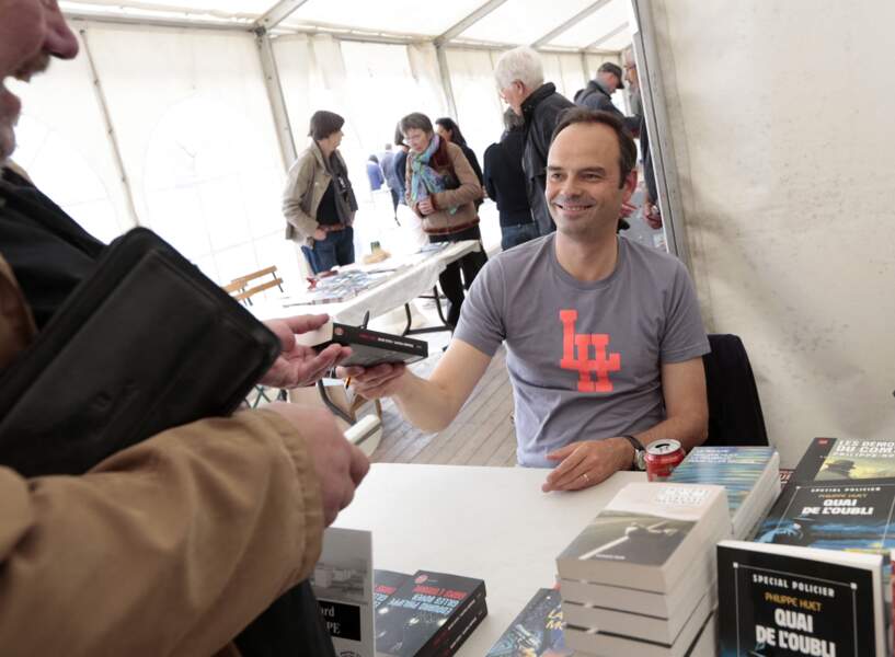 Édouard Philippe au Havre en tenue du dimanche, pour un festival littéraire au Havre en 2013