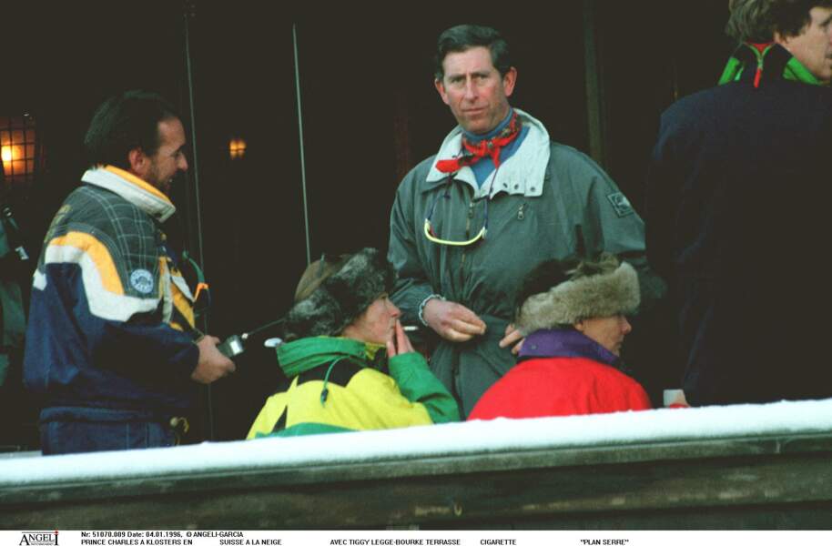 Le prince Charles à Klosters en 1996