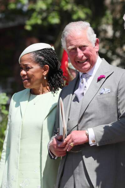 Le prince Charles et Doria Ragland, le jour du mariage de Harry et Meghan, en 2018