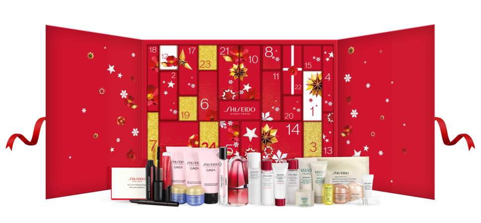 Calendrier de l'avent, Shiseido chez Nocibé, 153€ en boutique Nocibé ou sur nocibe.fr