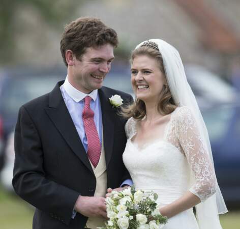 Mariage de Lady Laura Marsham et James Meade a Norfolk le 14 septembre 2013, des amis de Kate Middleton et du prince William.