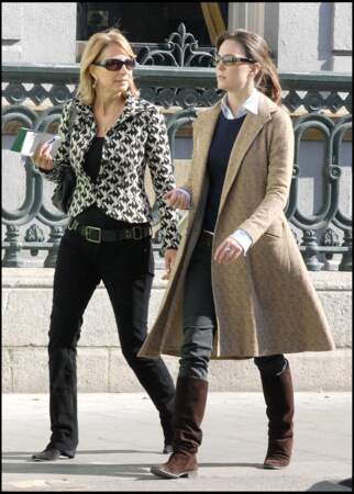 Carole Middleton et sa fille Kate dans les rues de Berlin en 2007.