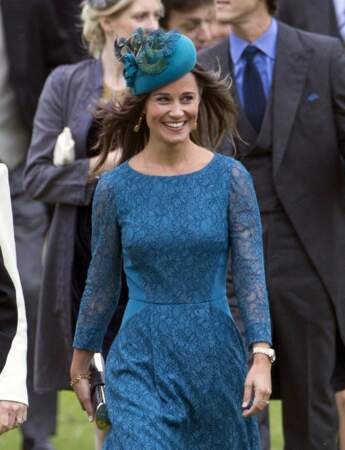 Pippa Middleton au mariage de Lady Laura Marsham, leur amie commune avec sa soeur Kate Middleton. 