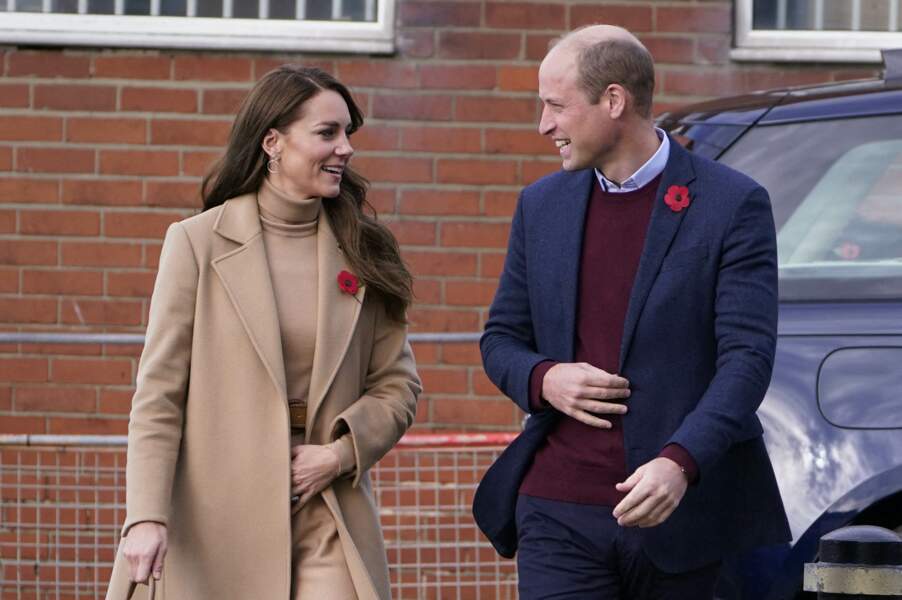 Le prince William et Kate Middleton sont complices à Scarborough, le 3 novembre 2022. 