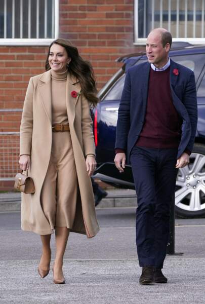 Le prince William et Kate Middleton se rendent à Scarborough, le 3 novembre 2022. 