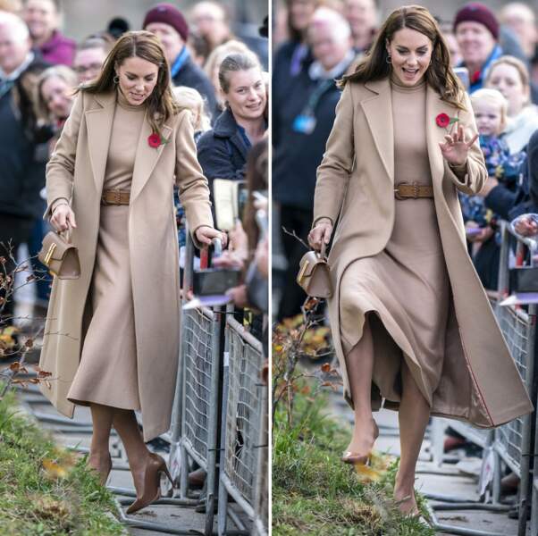 Kate Middleton a frôlé la chute lors d'un déplacement à Scarborough, le 3 novembre 2022