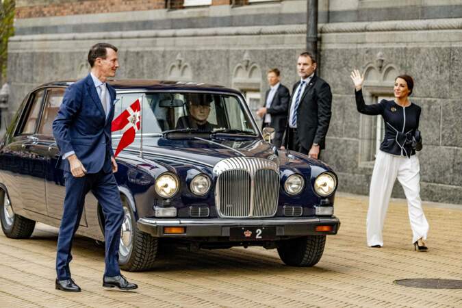 Le prince Joachim et la princesse Marie de Danemark très élégants pour le jubilé de la reine Margrethe II, samedi 12 novembre