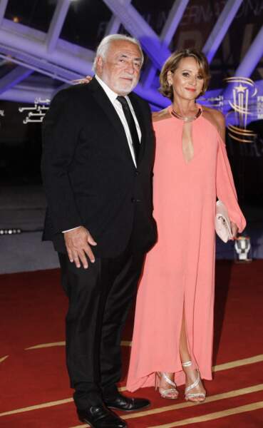 Dominique Strauss-Kahn et Myriam L'Aouffir ne sont pas passés inaperçus sur le tapis rouge du 19ème Festival International du Film de Marrakech,  le 11 novembre 2022.