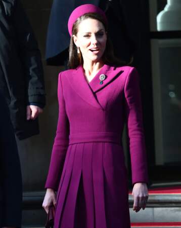 Kate Middleton et sa robe midi à Londres, le 22 novembre 2022