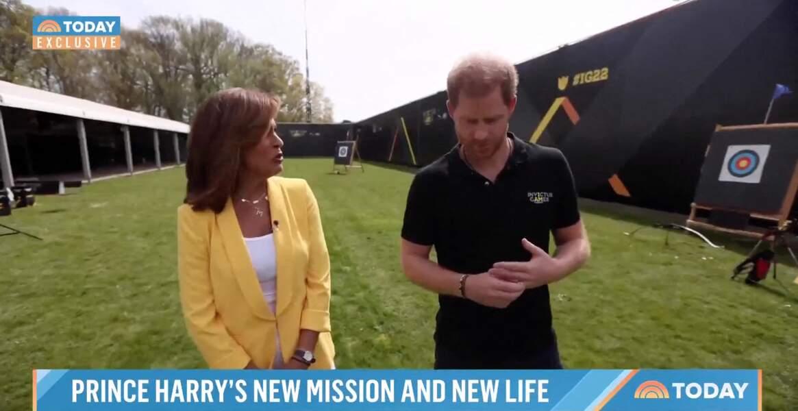 Le prince Harry donne une interview pour le "Today Show" à Los Angeles le 19 avril 2022.