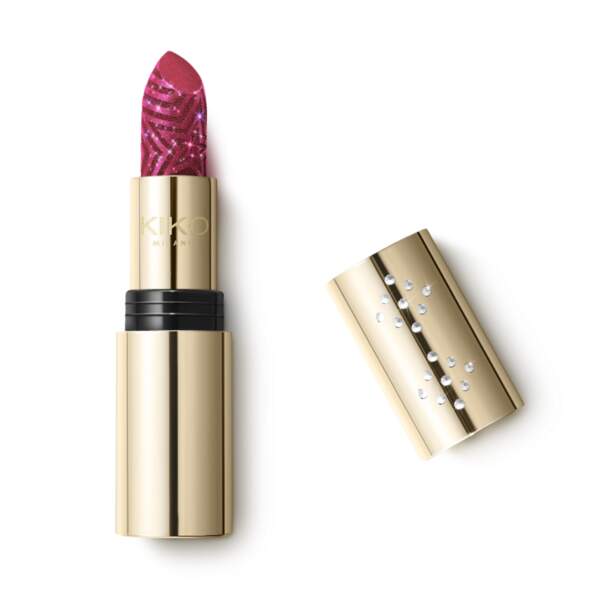 Joyful Holiday Sparkling Lips Lipstick 04 Sparkling Burgundy, Kiko Milano, 12,99 €