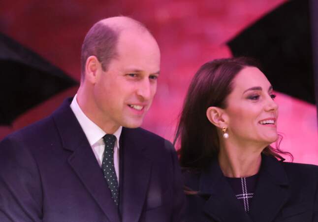 Le prince William et Kate  Middleton sont très complices à l'occasion de la remise du prix "Earthshot Prize Awards" à Boston, le 30 novembre 2022