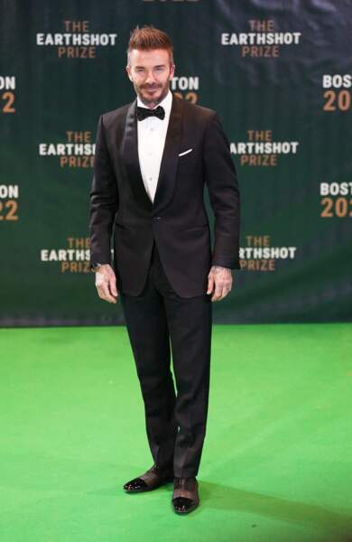 David Beckham lors de la 2ème cérémonie "Earthshot Prize Awards" au "MGM Music Hall de Fenway" à Boston, le 2 décembre 2022. 