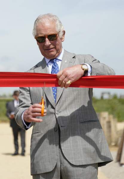 Le prince Charles, prince de Galles, inaugure l'aire de jeux Great Field à Poundbury