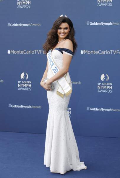 Diane Leyre Miss France 2022 lors du 61ème Festival de Télévision de Monte Carlo le 21 juin 2022