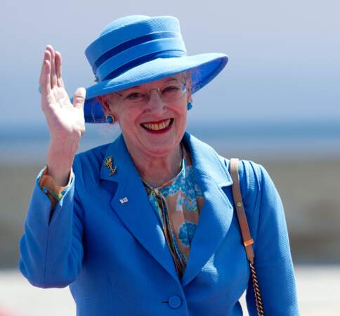 La reine Magrethe de Danemark, à la cérémonie de commémoration du 70ème anniversaire du débarquement organisée sur la plage Sword Beach, à Ouistreham, le 6 juin 2014.