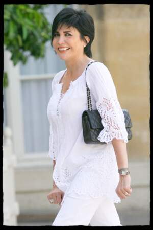 Liane Foly, lors de la réception d'Ingrid Betancourt à l'Élysée, le 4 juillet 2008.