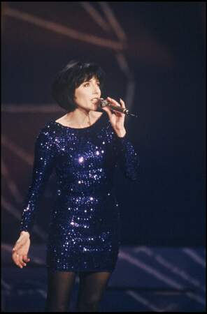Liane Foly, lors de la soirée des Victoires de la Musique, le 3 février 1991.