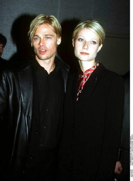 Brad Pitt et Gwyneth Paltrow avec la même coupe de cheveux au milieu des années 1990
