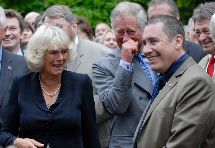 Le prince Charles et Camilla Parker Bowles lors d'une garden party à Clarence House le 10 septembre 2010.