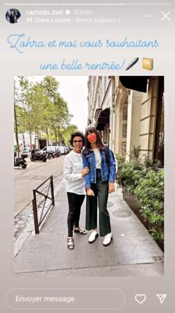 Tout comme Carla Bruni, Rachida Dati a publié une rare photo d'elle et de sa fille Zohra pour la rentrée 
