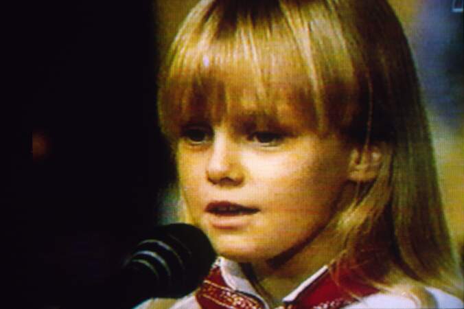 Vanessa Paradis, dans l'émission "L'école des Fans" de Jacques Martin, le 3 mai 1981.