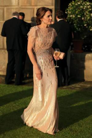 Kate Middleton, lors d'un dîner de gala à King's Lynn le 22 juin 2016