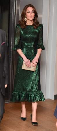 Kate Middleton, en robe The Vampire's Wife à Dublin le 3 mars 2020