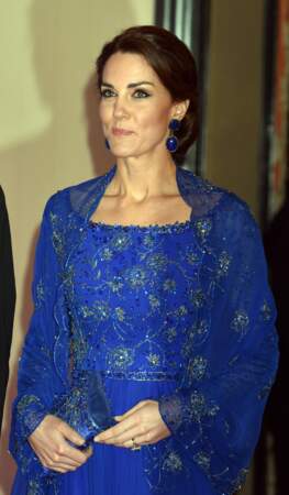 Kate Middleton en robe Jenny Packham à Bombay le 10 Avril 2016