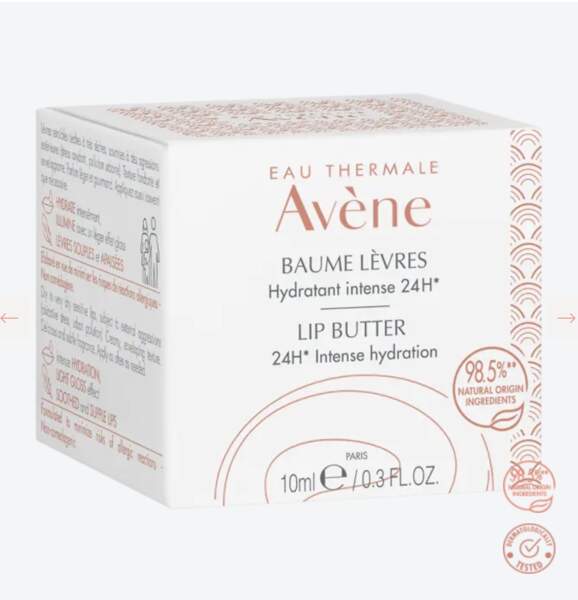 Baume lèvres hydratant intense 24 H, Avène, 7,49 €