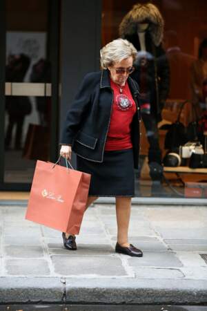 Bernadette Chirac en tailleur-jupe 