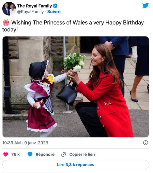 Charles et Camilla dévoilent un adorable cliché pour l'anniversaire de Kate Middleton, le 9 janvier 2023
