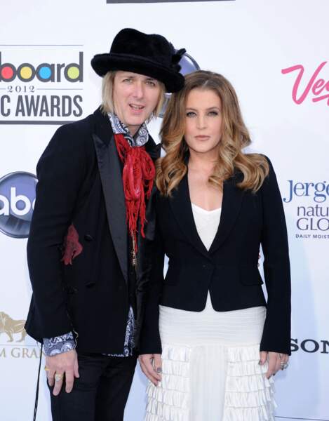 Lisa Marie Presley et Michael Lockwood lors des Billboard Awards en 2012 à Las Vegas.