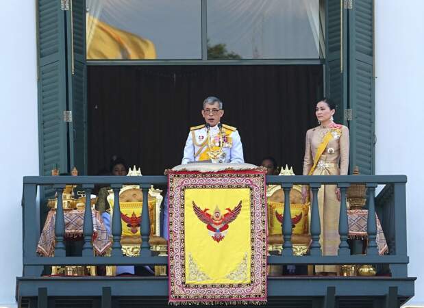 Rama X de Thailande et sa soeur Sirindhorn