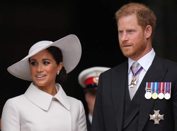 3 juin 2022 : Harry et Meghan se joignent à la famille royale pour les célébrations du jubilé de la Reine. 