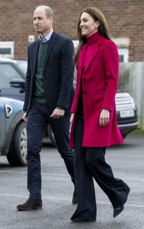 Le prince William et Kate Middleton, à leur arrivée au Windsor Foodshare à Windsor