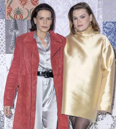La princesse Stéphanie et sa fille Camille Gottlieb à la Fashion Week de Paris, en février 2020
