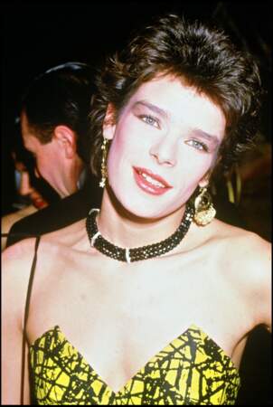 Stéphanie de Monaco à une soirée Dior à Paris en 1986