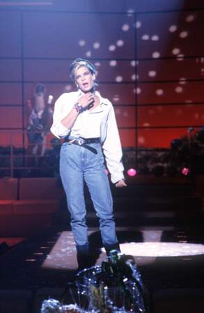 La princesse en 2000 sur le plateau de l'émission “Ciel, mon mardi !”