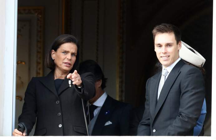 Stéphanie de Monaco et son fils Louis Ducruet lors de la fête nationale en novembre 2019 