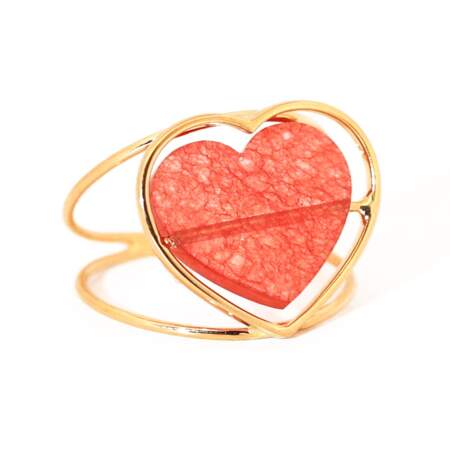 Bague cœur en or 18 carats, Paola Zovar, 750€