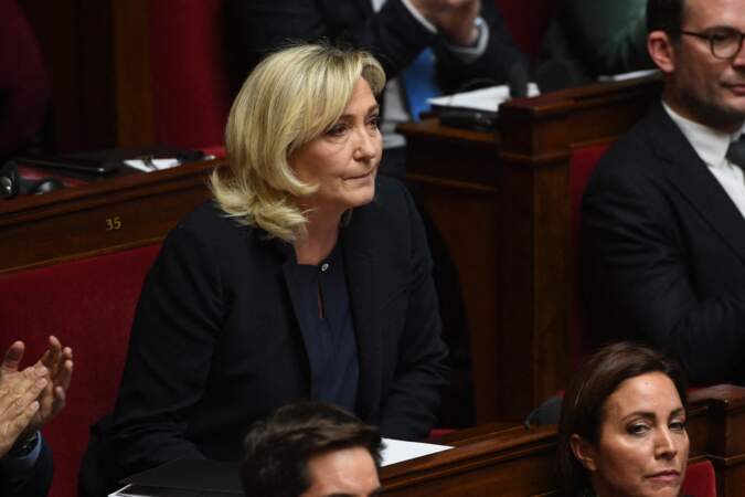 Marine Le Pen à Paris, le 31 janvier 2023