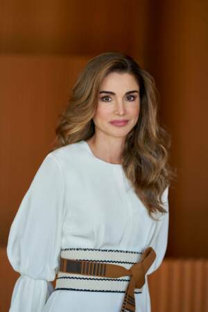 Photos officielles de la reine Rania de Jordanie, prises le 4 octobre 2022.