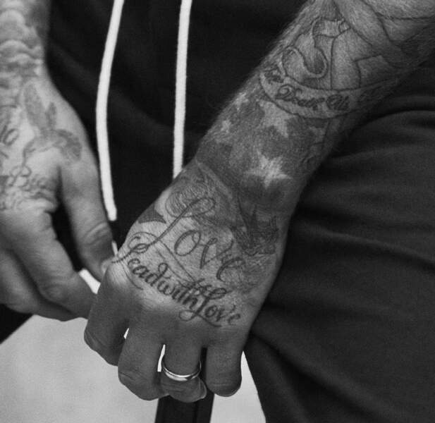 David Beck­ham et sa ribambelle d'étoiles sur le poignet 
