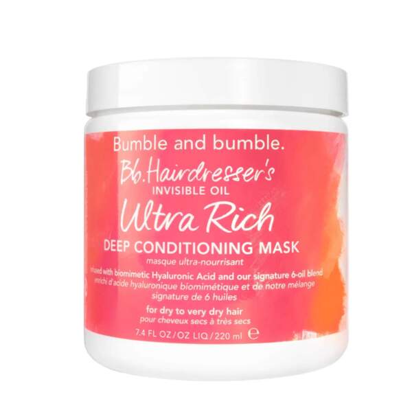 Ultra Rich Deep Conditionning Mask, Bumble and Bumble, 46€
