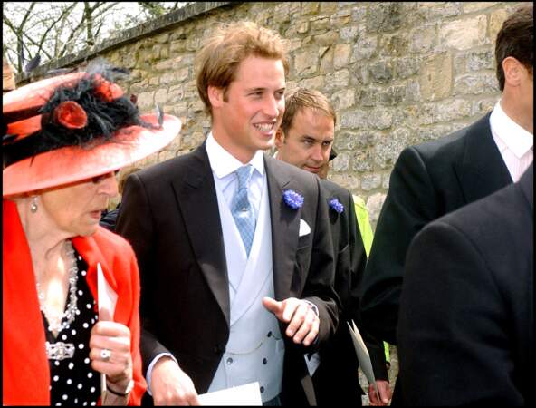 Le prince William au mariage Hugh Van Cutsem et Rose Astor à Oxford.