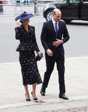 Kate Middleton et le prince William parfaitement assortis pour les célébrations du Commonwealth Day à l'Abbaye de Westminster, le lundi 13 mars 2023